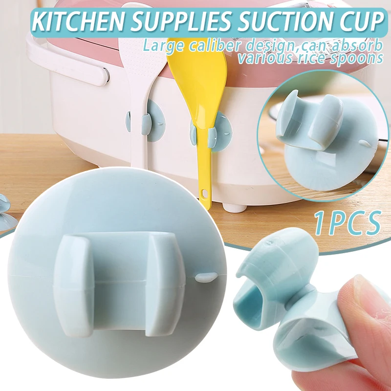 Rice Cooker Spoon Suction Holder Portable Rack Kitchen Organizer Tools