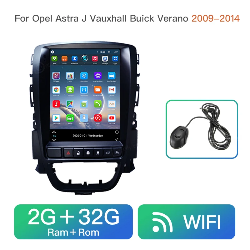 Для Opel Astra J Vauxhall Buick Verano Tesla screen Teslastyle android CarRadio мультимедийный видеоплеер