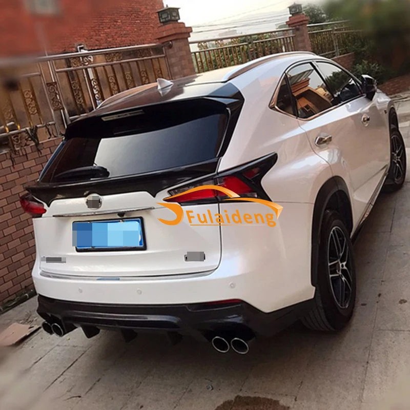 Для Lexus NX200 NX200T NX300H ABS неокрашенное заднее крыло багажник спойлер хвост крыло багажника губ крыла задний спойлер для автомобиля