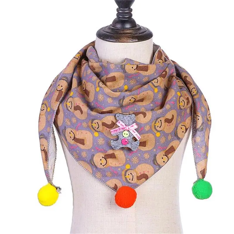 Dilidala/Детские шарфы на осень и зиму, Разноцветные Детские шарфы с фруктовым узором, треугольный шарф, полотенце с рисунком для детей