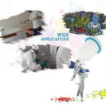 601 комплект аэрографа HVLP пневматический пистолет-распылитель для гравитационной подачи краски набор аэрографитных щеток из нержавеющей стали 1,4 мм 1,7 мм 2,0 мм Насадка