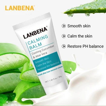 

Hair Removal Calming Balm Cream Soothing Repairing Deep Moisturizing Natural Extract Body Care