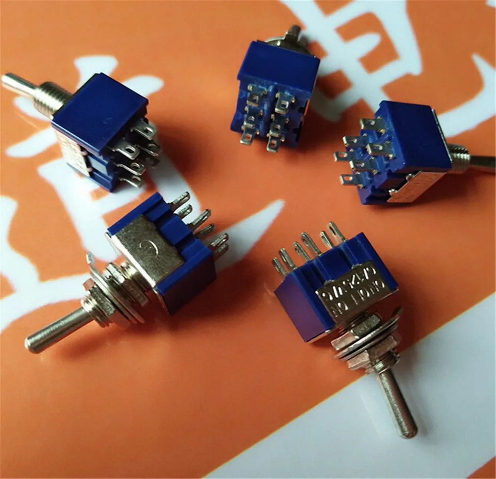 Оптoвaя прoдaжa 5 шт./лот AC 125V/6A ВКЛ ВЫКЛ на 6 Pin 3 позиции мини фиксации