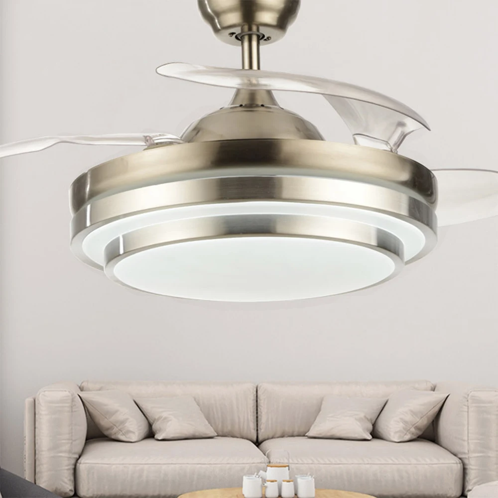 

Remote Control ceiling fan fans with Led lights 220V 36/42 Inch for Factory Office Living room Parlor Dropshipping