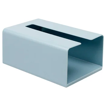 

1Pc Wall-mounted Desk Toilet Tissue Holder Kitchen Paper Container Plastic Garbage Bag Storage Box Napkin Organiser for Office H
