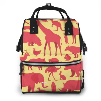 

Mummy Bag African Animals Nappy Backpack Large Capacity Stroller Bag Mom Baby Multi-function Waterproof Outdoor Diaper Bags
