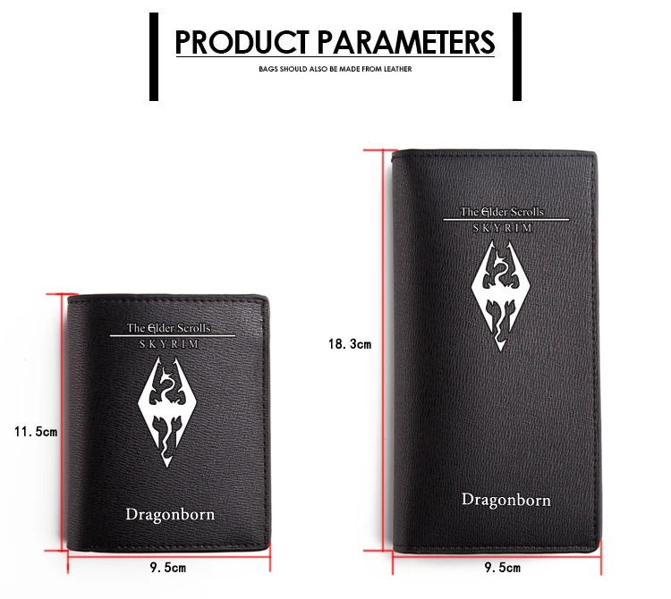 The Elder Scrolls Wallet Black PU Short Purse (3)