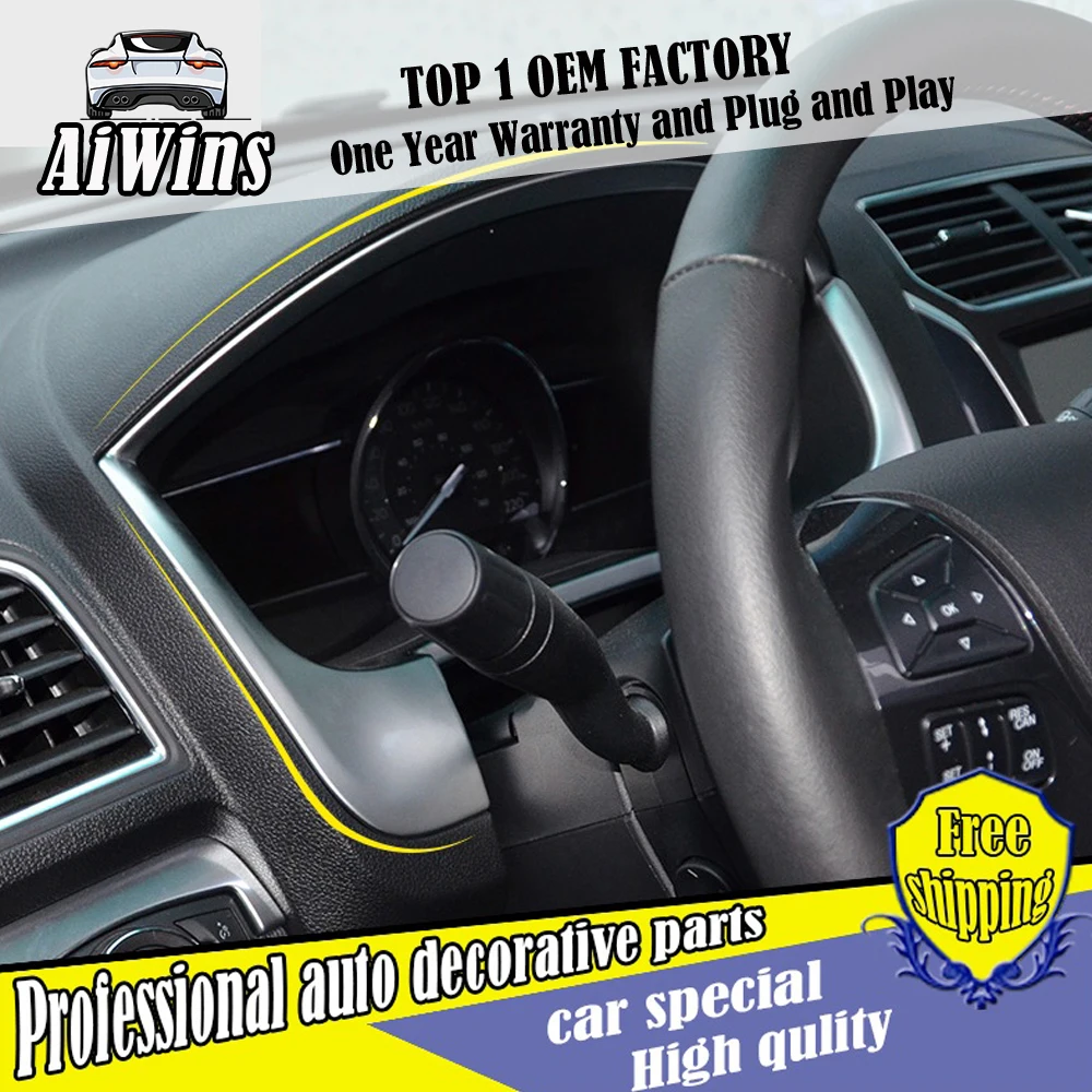 Автомобильный Стайлинг ABS панель датчика прибора автомобиля накладка наклейка для Ford Explorer приборная панель Accent Bezeul рамка украшения