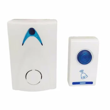 

504D LED Wireless Chime Door Bell Doorbell & Wireles Remote control 32 Tune Songs White Home Security Use Smart Door Bell