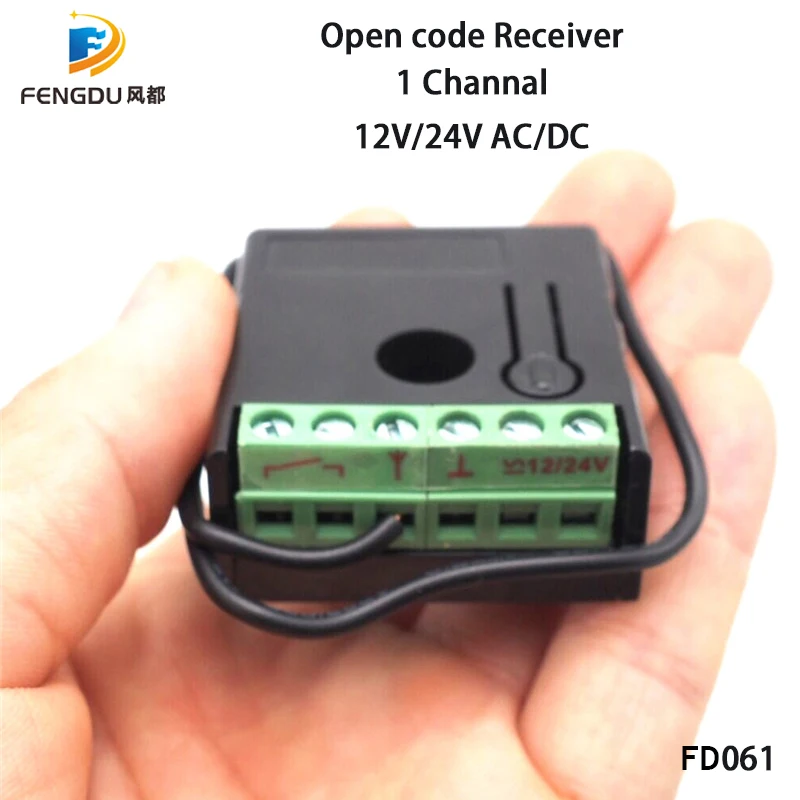 AC/DC12V/24 V 1 канал беспроводное реле дистанционное управление переключатель RF