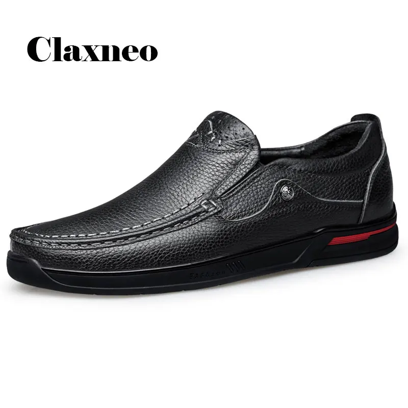 

Man Leather Shoes Slip-on 2020 Summer Autumn Men's Shoe Genuine Leather Loafers Male Leisure Footwear CLAXNEO Breathable