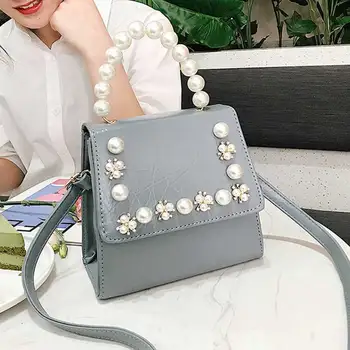 

AMELIE GALANTI 2020 new fashion pearl portable wild shoulder messenger saddle bag Highlight the temperament Spring summer bag
