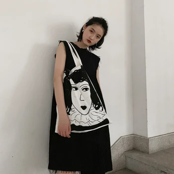 

Women's 2020 New Korean Version of Simple White Student Large Capacity Canvas Bag Women's Shoulder Ins Tote Bags Handbags