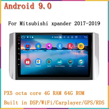 

8core 4g ram 64g rom android 9 car dvd player for Mitsubishi Xpander 2017-2019 with gps navigation PX5 TDA7851 WIFI DSP