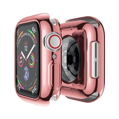 for Apple Watch Case 44mm/40mm 42mm/38mm Accessories soft All-around TPU bumper Screen Protector iWatch Series SE 3 4 5 6