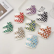 

2022 Autumn Korean INS Hair Card 2PCS/Sets Plaid Bear Water BB Side Broken Hair Bangs Clip Kids Sweet Cute Hair Accessories