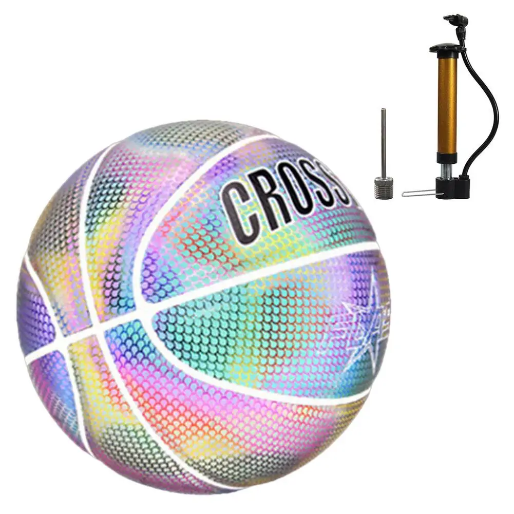 Holographic Glowing Reflective Basketball2