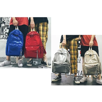 

Hip-Hop Style Mirror Surface Fashion Men and Women Backpack Female Nylon Backpack