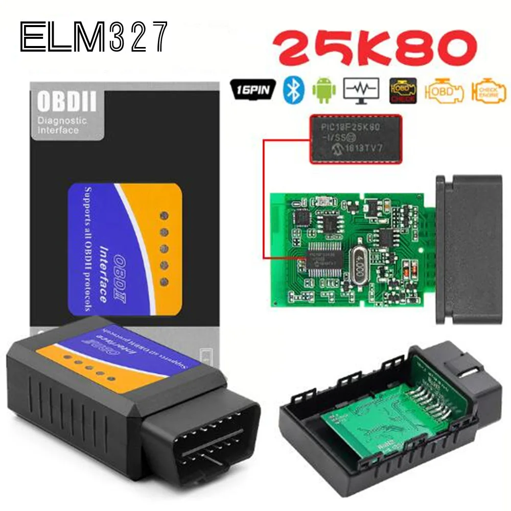 OBD2 Super Mini ELM327 V1.5 PIC18F25K80 Chip elm 327 Bluetooth V2.1 code reader Auto Scanner Adapter Diagnostic Tool for Android |