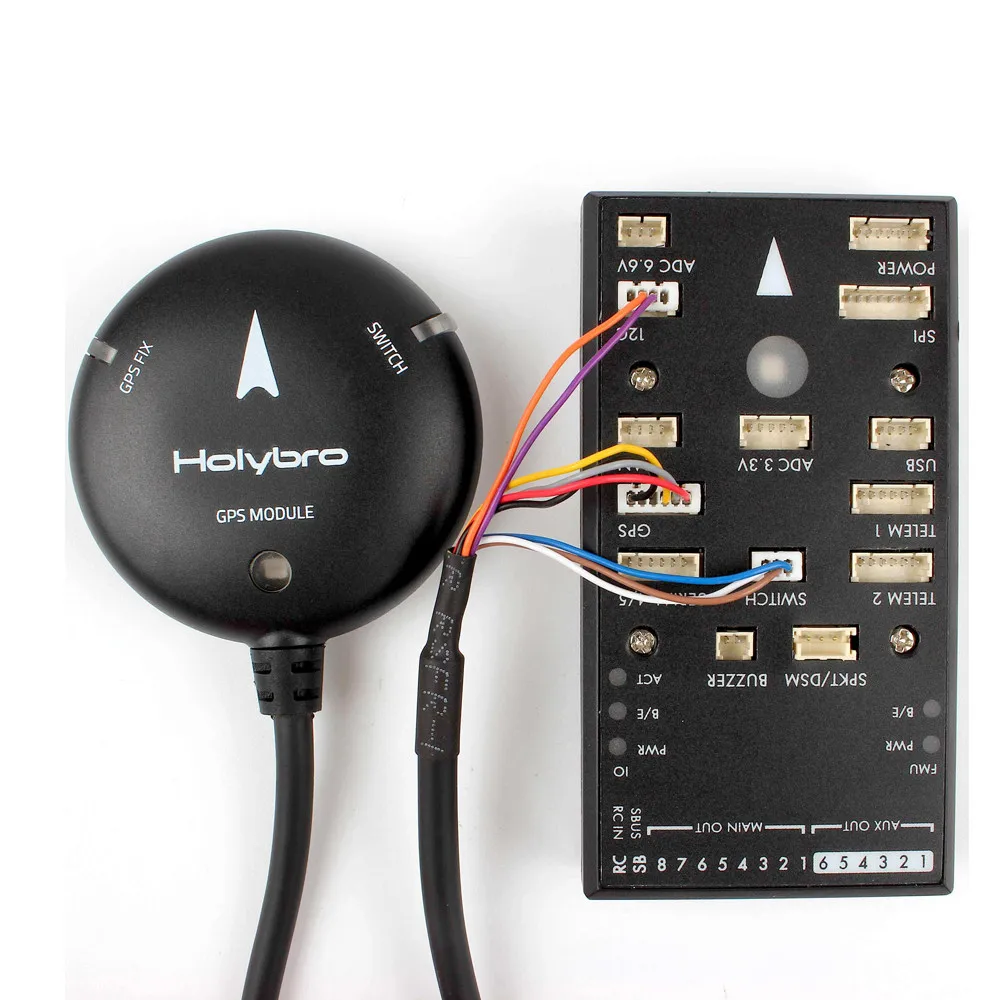HolyBro Pix32 Pixhawk 4 Контроллер полета и M8N gps модуль и PM02 и радиотелеметрия V3 комплект автопилота комплект для многороторного самолета