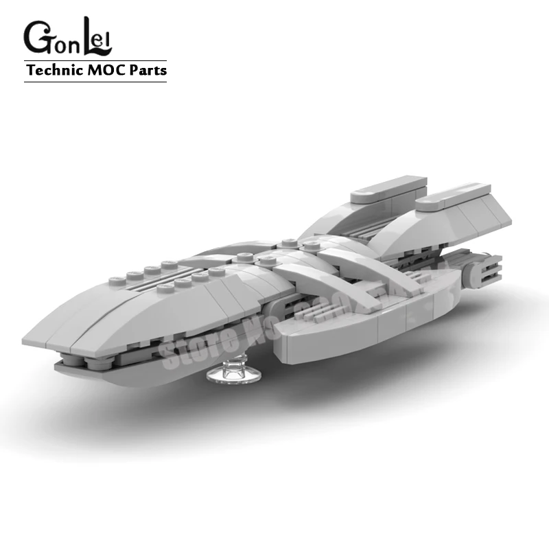 Мини-боевой корабль космической серии космический боевой MOC строительные блоки