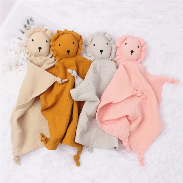Soft Cotton Mini Comforter Blanket for Newborn Baby Sleeping Dolls Kids Fashion Sleep Toy Soothe Appease Towel Bib 1