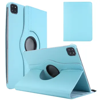 

360 Degrees Rotating Flip PU Leather Case For iPad Pro 4th Generation 12.9 inch 2020 Smart Tablet Cover Shockproof Protect Shell