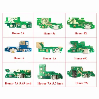 

USB Charging Port Connector Board Parts Flex Cable With Microphone Mic For Huawei Honor 5A 5C 5X 6 6A 6X 7 7A 7X