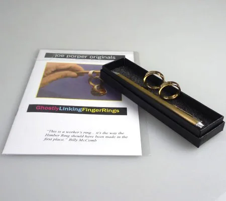 Ghostly Collegamento Anelli Di Barretta Trucchi Magici Linking Anello Magicina Magica Close Up Trucco Puntelli Mentalismo Divertente
