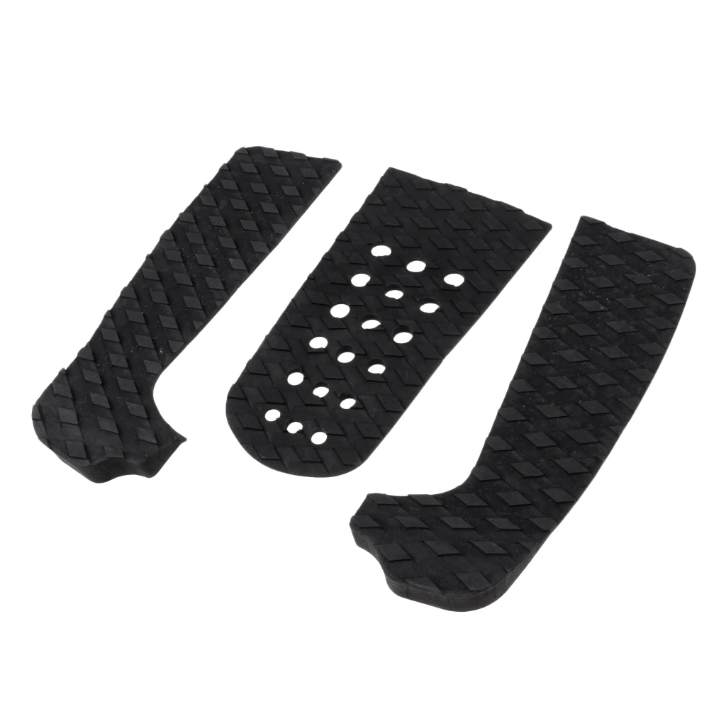 Long Lasting Surf Traction Pad  Surfboard Stomp Pads Grip for Surfboard  Skimboards Longboards Black Grey