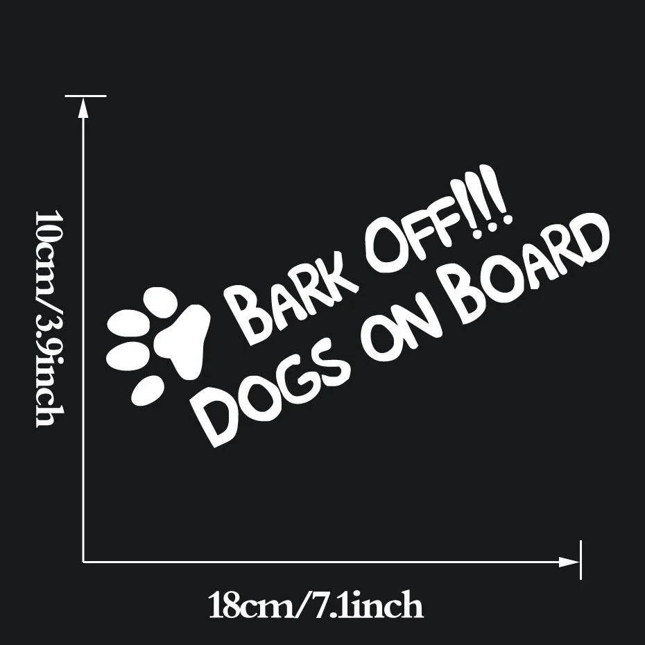 Лай от собак на доске забавная наклейка на бампер Окно Ван наклейки для велосипеда Наклейка Виниловые наклейки окна наклейка