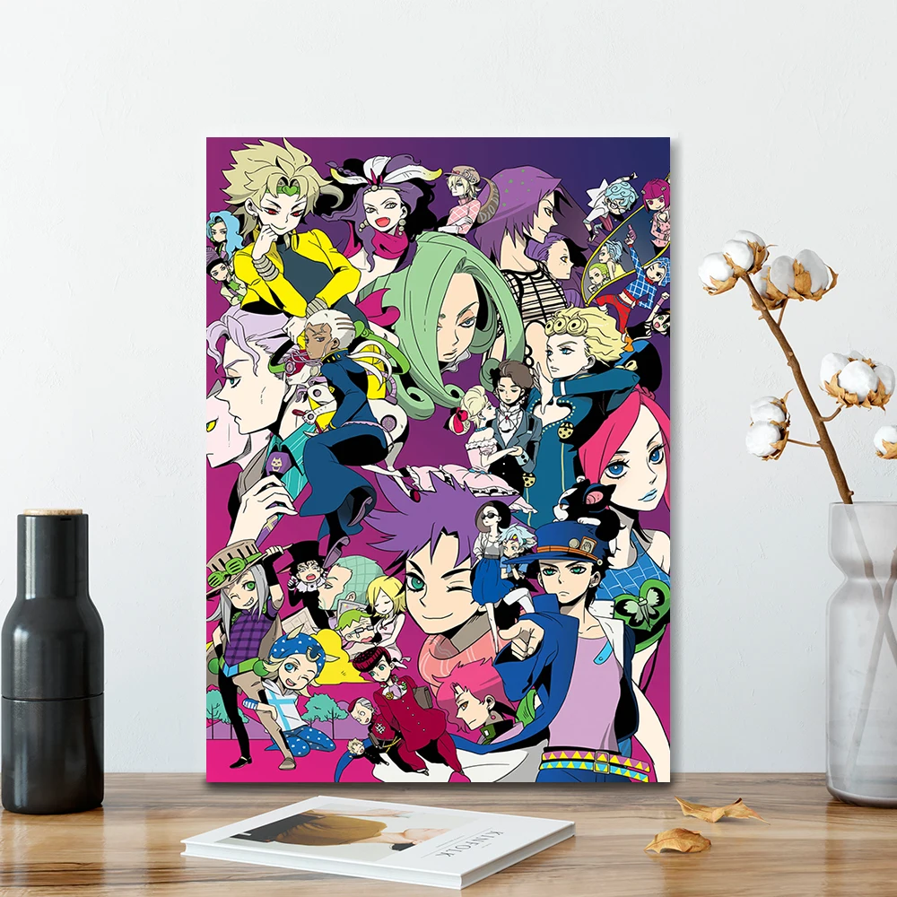 Canvas Anime JoJo Bizarre Adventure Pictures Home Manga Decoration Paintings Poster HD Prints Wall Art Living Room | Дом и сад