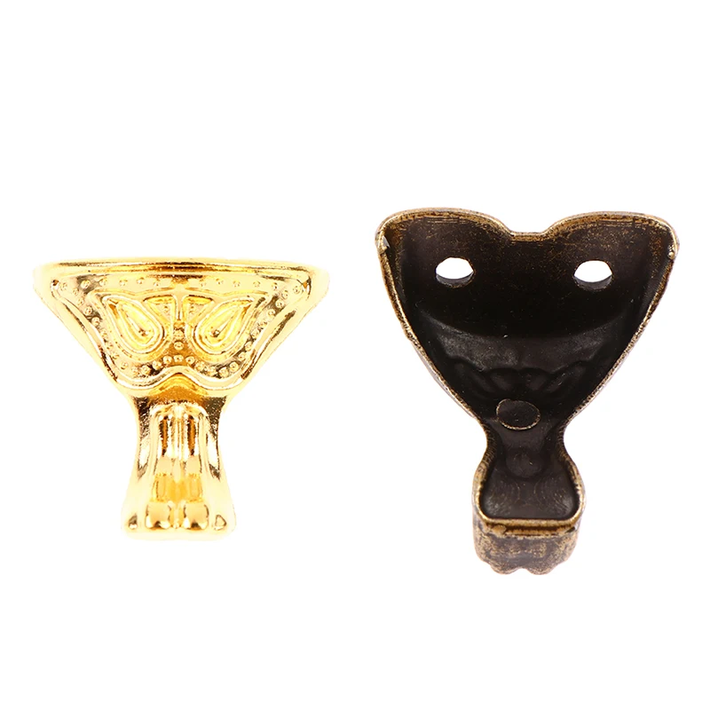 Antique Jewelry Gift Box Wood Case Decorative Feet Leg Corner Protector 8Pcs jewelry making supplies craft supplies