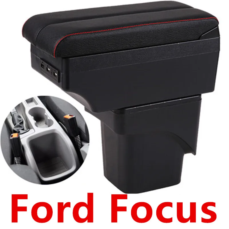 

For Ford Focus Armrest Box Ford Focus 2 Universal Car Central Armrest Storage Box modification accessories