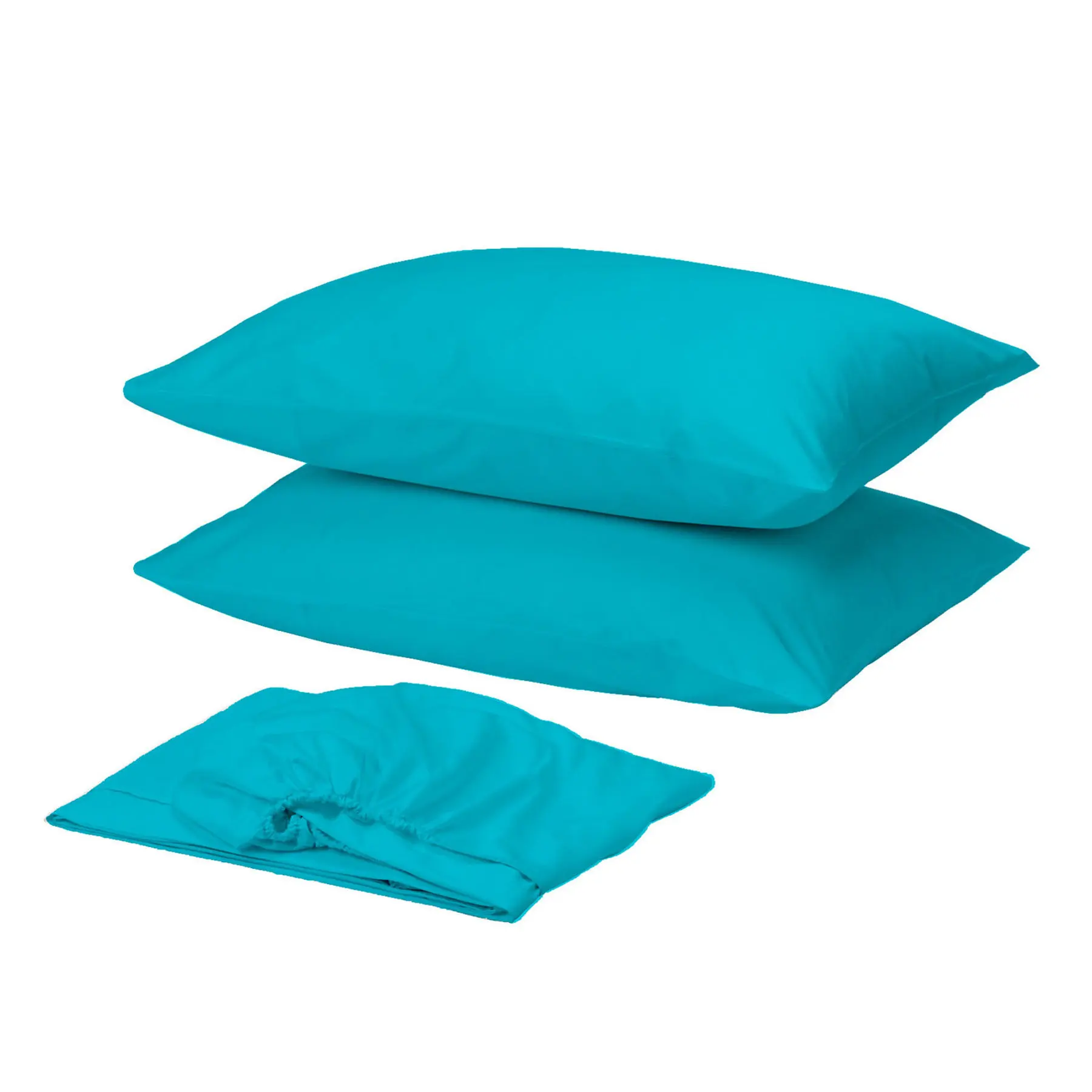 

Gold Case 100% Cotton Single Size Bed Sheet Set - Turquoise