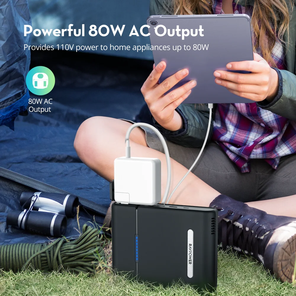 RAVPower – Power Bank, 30000mAh, 150W, chargeur Portable, avec 60W PD, pour  MacBook, tablettes, iPhone 12 Pro | AliExpress