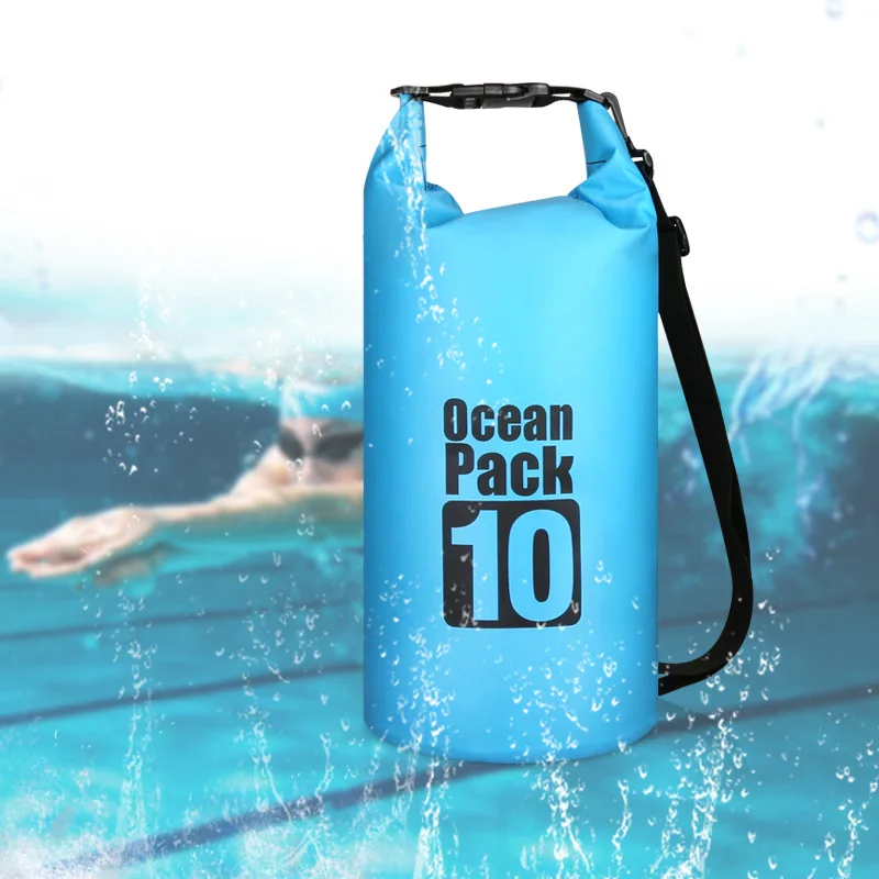 

PVC Waterproof Bag 5L 10L 15L 20L 30LOutdoor Swimming Bag Diving Compression Storage Dry Bag For Kayaking Rafting Boating