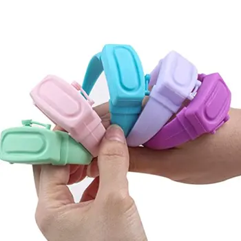 

Silicone Bracelet Alcohol Disinfection Spray Wrist Strap Wearable Dispenser Hand Sanitizer Holder Watch Bracelet Hot Sale