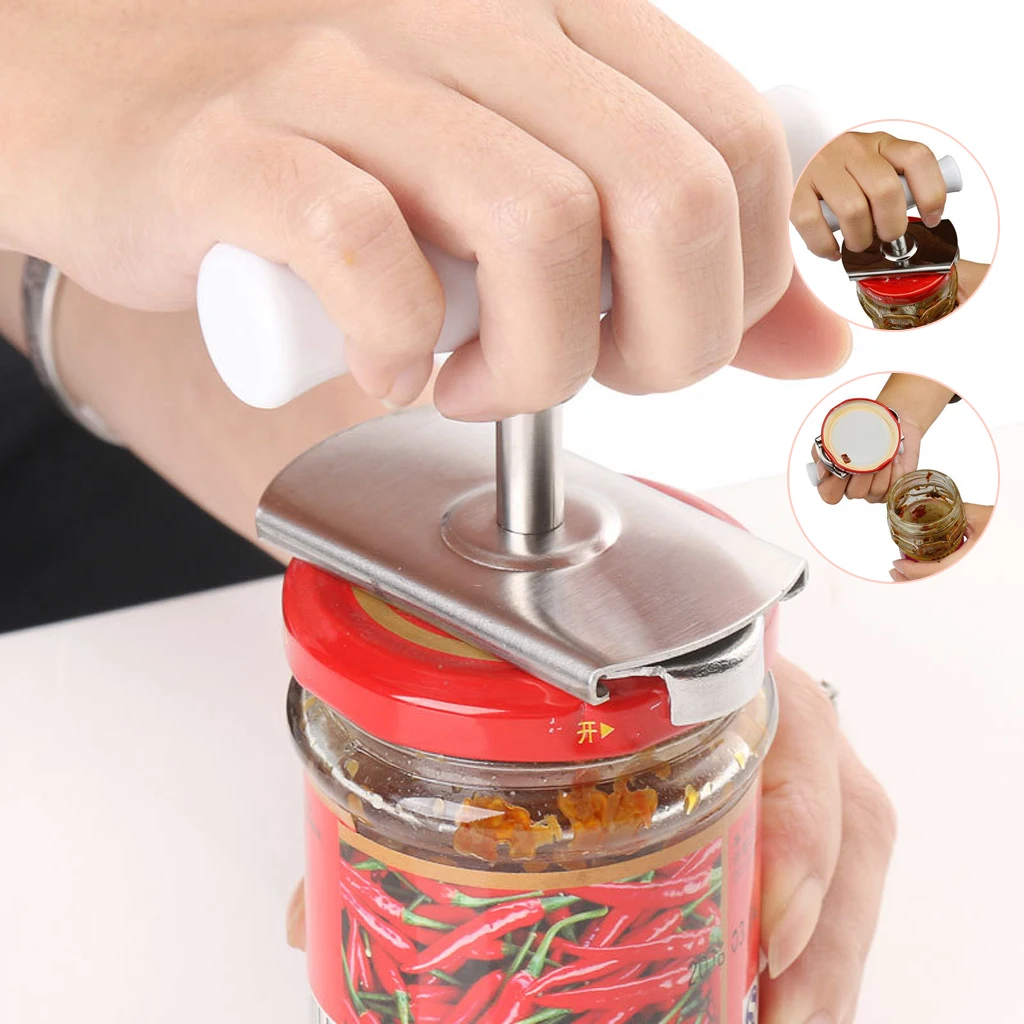 

Stainless Steel Can Opener Adjustable Jar Openers Manual Spiral Seal Lid Remover Twist Off Screw Bottle Opener Kitchen Gadgets