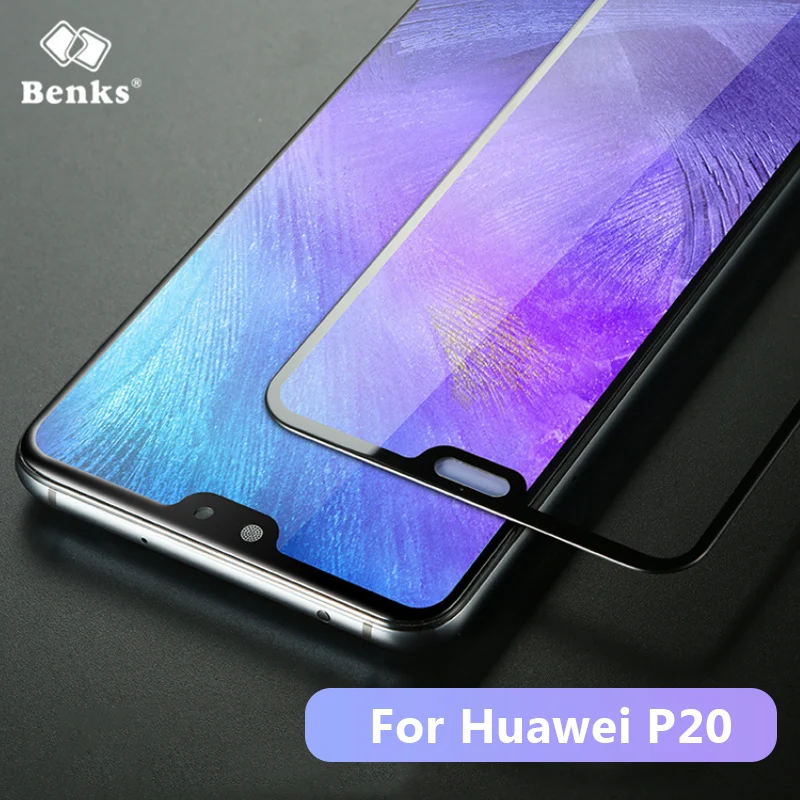 Benks HD VPRO полное покрытие изогнутое закаленное стекло для huawei P20 Pro изгиб отпечатков пальцев Защита экрана Передняя пленка для P20