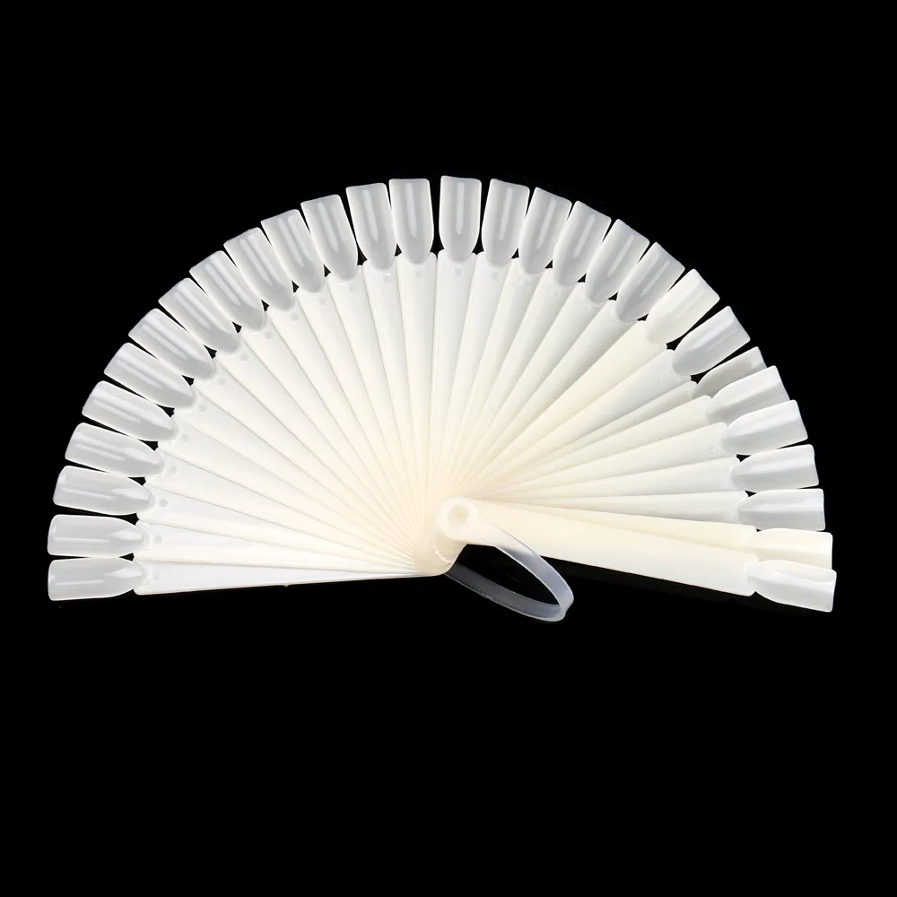 Лак для ногтей swatch 32 fan-shaped swatches накладные декоративные ногти Fan Board Tips Stick складной, для экрана практики Y10.7