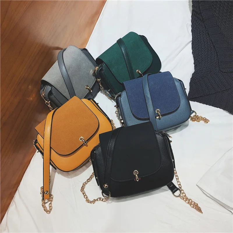 

Korean version of frosted shell bag lock simple Joker shoulder diagonal women's bag