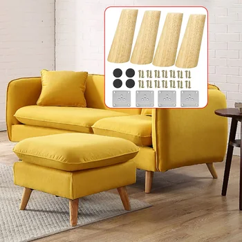 

4pcs For Cabinet Replacement Parts Nordic Style Feet Sofa Table Furniture Legs Solid Wood Tapered Cone Angled Inclined Durable