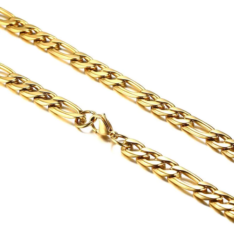 Кубинская цепочка шириной 4 ММ золотого и серебряного цвета для мужчин ювелирные