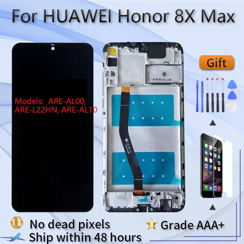 ЖК-экран в сборе с передним сенсорным стеклом для HUAWEI Honor 8X Max/Enjoy Max ARE AL00 L22HN AL10