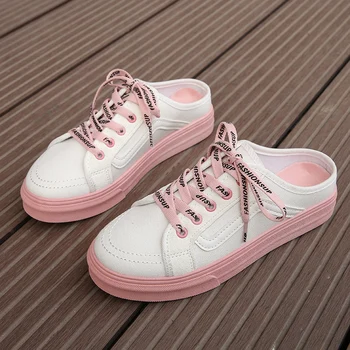 

YeddaMavis Women Canvas Shoes Women Shoes Women Vulcanize Shoes 2020 New White Women Sneakers Lace Up Casual Shoes Lazy Shoes