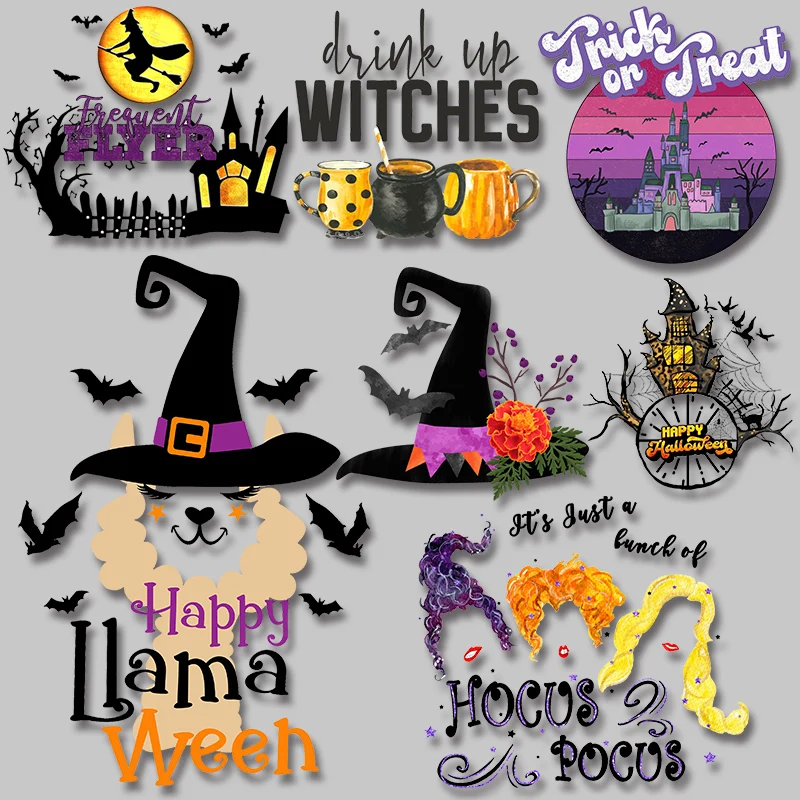 Halloween Patches Clothes Halloween Iron Transfers Iron Halloween Patches Patches Aliexpress