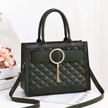 

Women Bags Vintage Handbag Casual Tote Female Messenger Bags Luxury Handbags Tassel Sweet Crossbody Bags Diamond Lattice JD01251