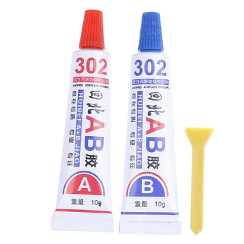

2pcs AB glue iron stainless steel aluminium alloy glass plastic wood ceramic marble strong quick-drying