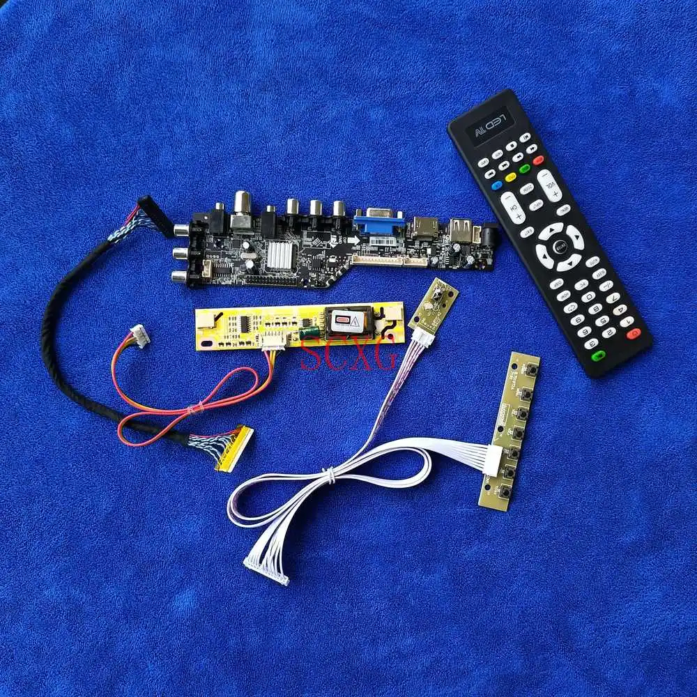 For B150XN05/B150XN06/LP150X12/LTN150XN Digital DVB 30 Pin LVDS 1024*768 KIT 2-CCFL AV VGA USB HDMI-compatible Controller Board |